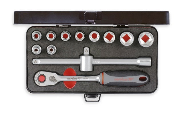 CAROLUS SOCKET SET 1/2" 12PCE