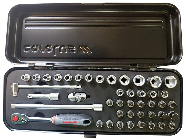 CAROLUS SOCKET SET 1/4" 44PCE