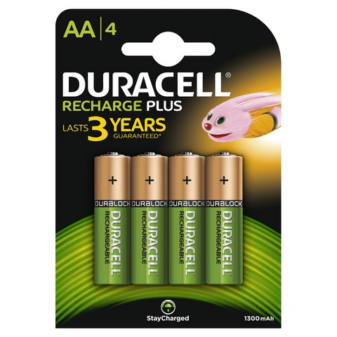 DURACELL BATT RECHR AA 3YR 4X10 BOX