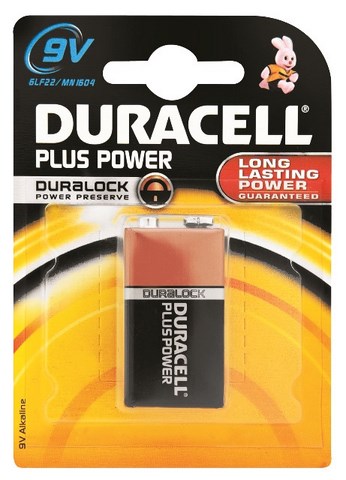 DURACELL BATT PLUS PWR 9V