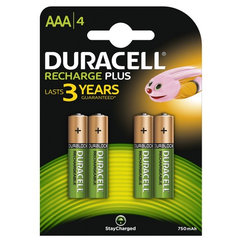 DURACELL BATT RECHR AAA 3YR