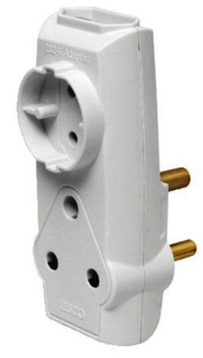 Elec MTS Adaptor 2 x 5A x 16A-V 1 x SHUCKO