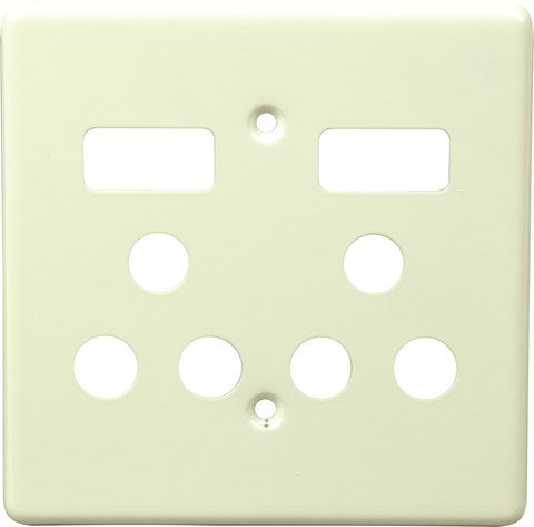 ELEC MTS SOCKET C/PLATE DOUBLE 4X4 CT