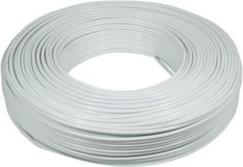 ELEC MTS WIRE SURFACE FLAT WHT 1.5X100M