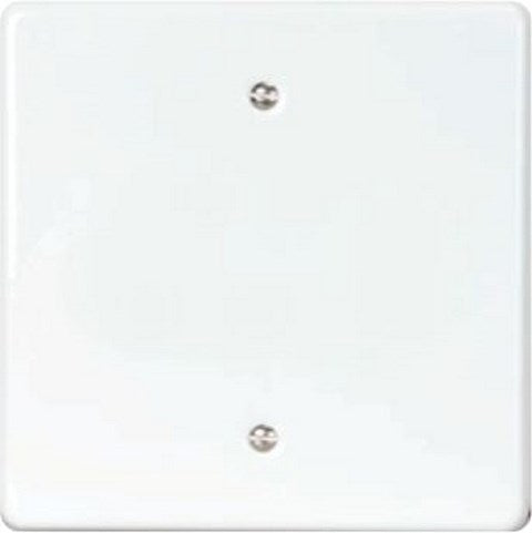 ELEC MTS COVER STL BLANK WHITE 100X100MM