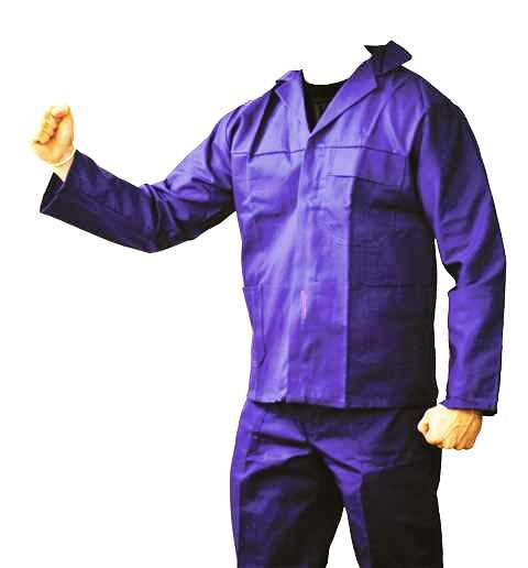 OVERALL R/BLUE 100% COTTON J54 32