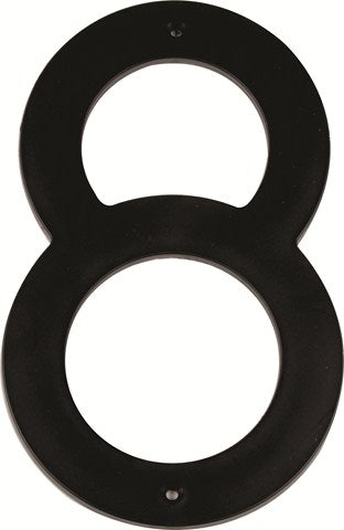 MACKIE NUMBER PLASTIC BLACK 200MM NO.9