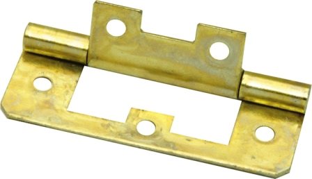 MACKIE HINGE FLUSH BR/P 64MM 1PR