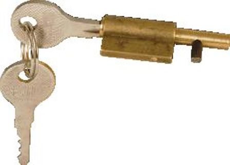 MACKIE KEYHOLE BLOCKER BRASS 1PC