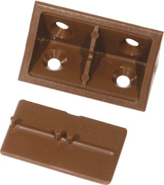 MACKIE CORNER BLOCK&CAP PLAST BROWN 4PC