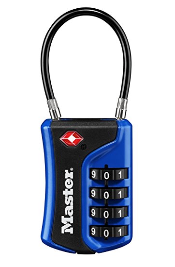 PADLOCK M/LOCK COMB TSA 35MMCABLE 4DIAL