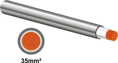 MATWELD WELDING CABLE 35MM2 GREY 10M