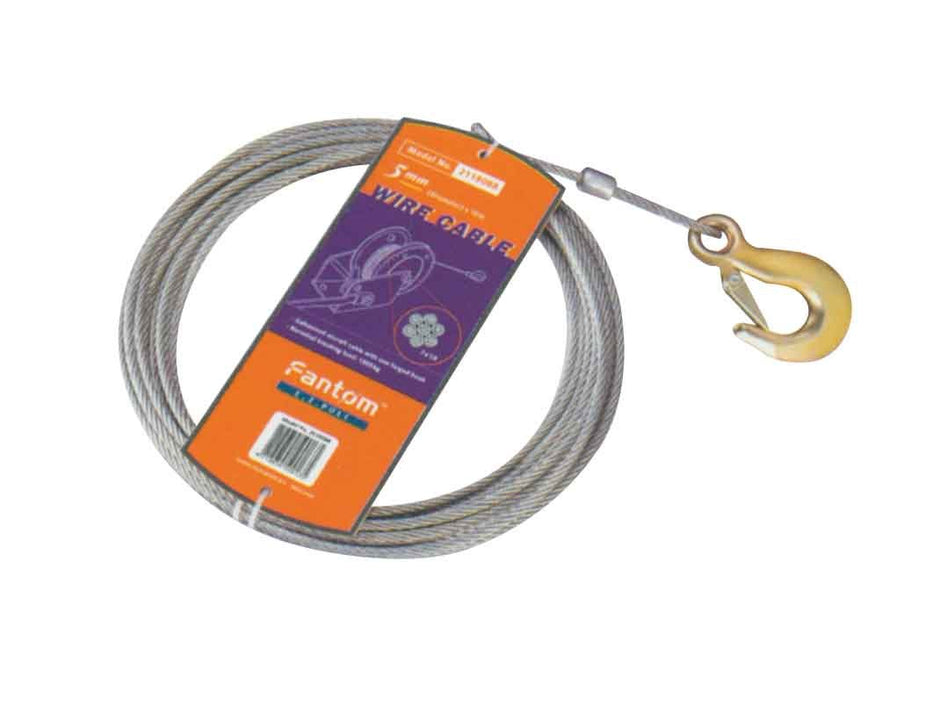 WINCH FANTOM SPARE WIRE CABLE 10M (BW)