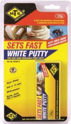 PUTTY MTS WHITE EPOXY FAST SET 125GR (20)