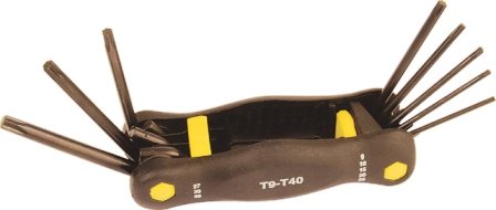 ALLENKEY MTS SET.TORX KNIFE T9-T40