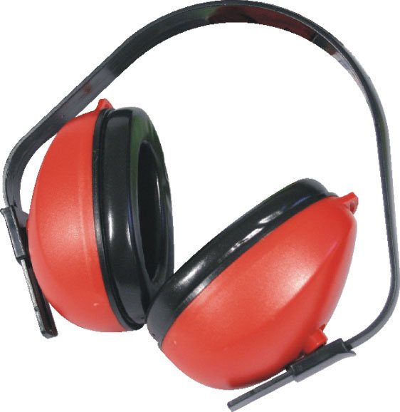EARMUFF MTS RED & BLACK