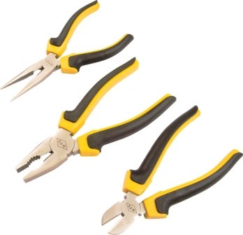 PLIER MTS MECHANIC SET Y/BLACK