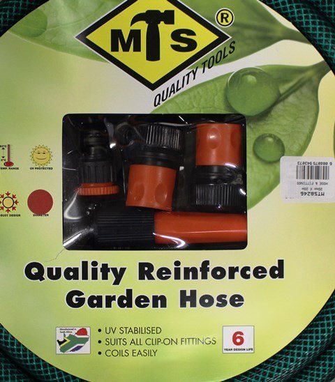 HOSE PIPE MTS 12MMX20M W/FITT 6YR(1/2``)