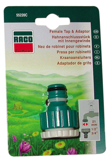 RACO TAP ADAPTOR FEMALE 1/2-3/4`` 55220C