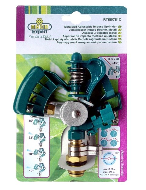 RACO METAL ADJ IMP SPRINK HEAD RT55/751C