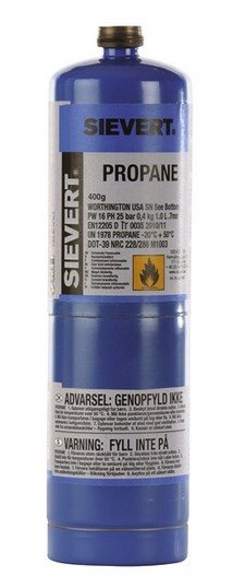 GAS SIEVERT 400G PROPANE DISP CYLINDER