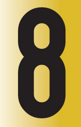 SIGN REFLECTIVE NO.8 55X90MM