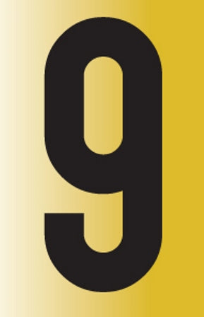 SIGN REFLECTIVE NO.9 55X90MM