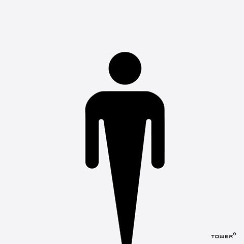 SIGN ALUM MOD-1 M TOILET 150X150MM