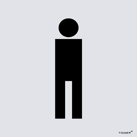 SIGN ALUM MOD-2 M TOILET 150X150MM