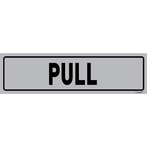 SIGN ALUM PULL HORIZONTAL 180X150MM