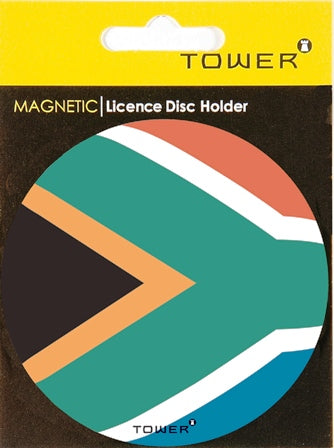SIGN SA FLAG MAGNETIC LICENSE DISC HOLDR