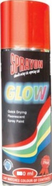 SPRAYON PAINT RED GLOW 300ML