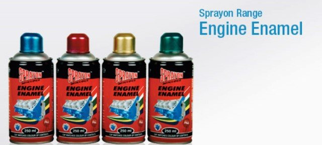 SPRAYON PAINT ENGINE ENAMEL APP/WHITE