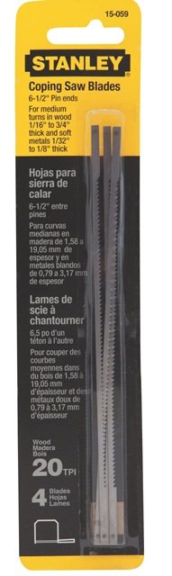 BLADE STANLEY COPING SAW 20T 15-059