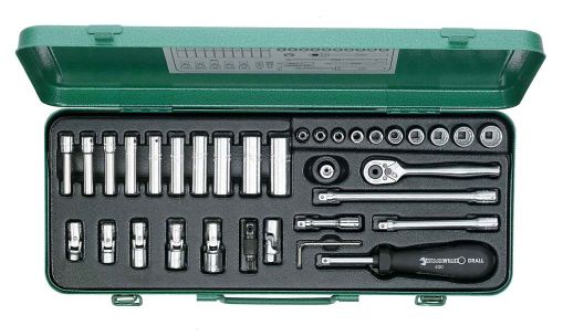 SOCKET S/WILLE SET 1/4DR 40AD/9/4 SAE