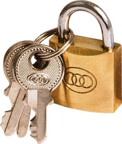 PADLOCK TRI BRASS NO261 20MM