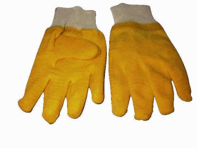 GLOVE MATSAFE LATEX KNIT YELLOW