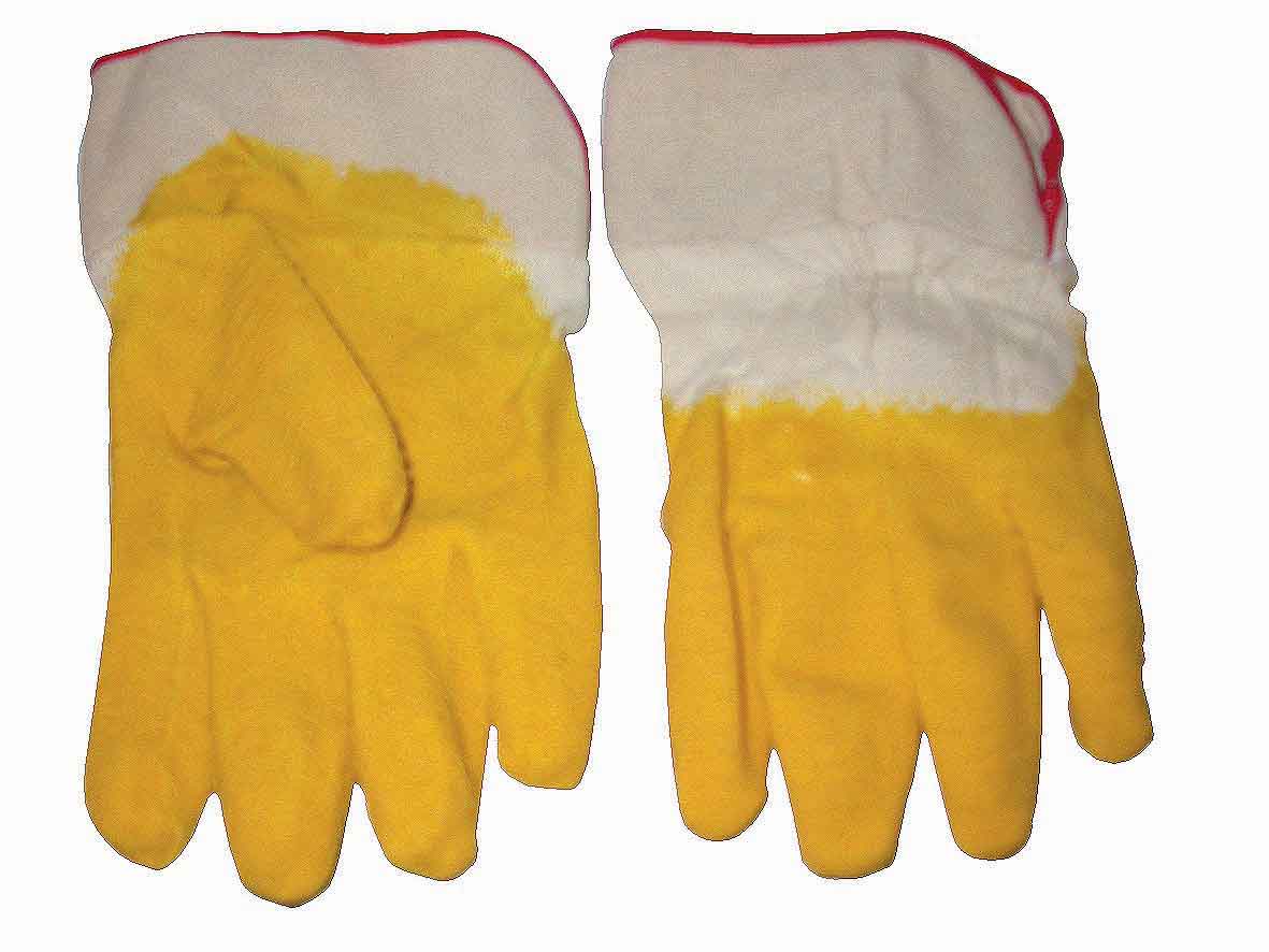 GLOVE MATSAFE LATEX CANVAS YELLOW