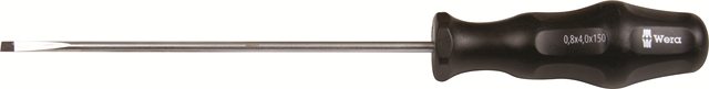 SCREWDRIVER WER BLK EL B/TIP 4.0X100MM