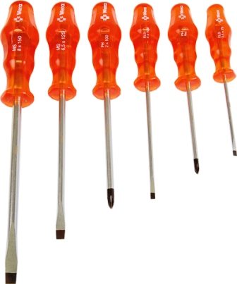 SCREWDRIVER WERA SET B/TIP W