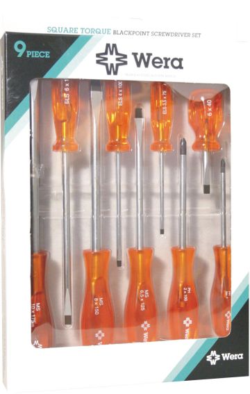SCREWDRIVER WERA SET B/TIP W