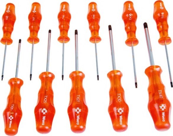 SCREWDRIVER WERA TORX SET STX11 6-40 11P