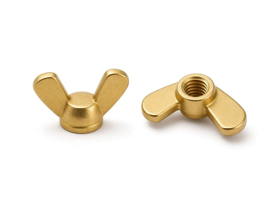 Wing Nuts, DIN 315, BRASS, M8