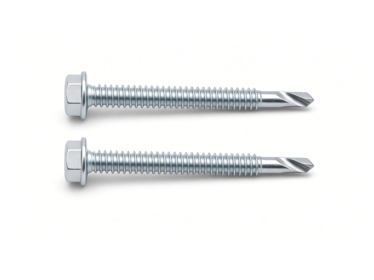 Hex Head Self Drilling (tek) Screws Washer Face, DIN 7504K, Alloy Grade 10.9, Zinc Plated, M4 x 5 MM