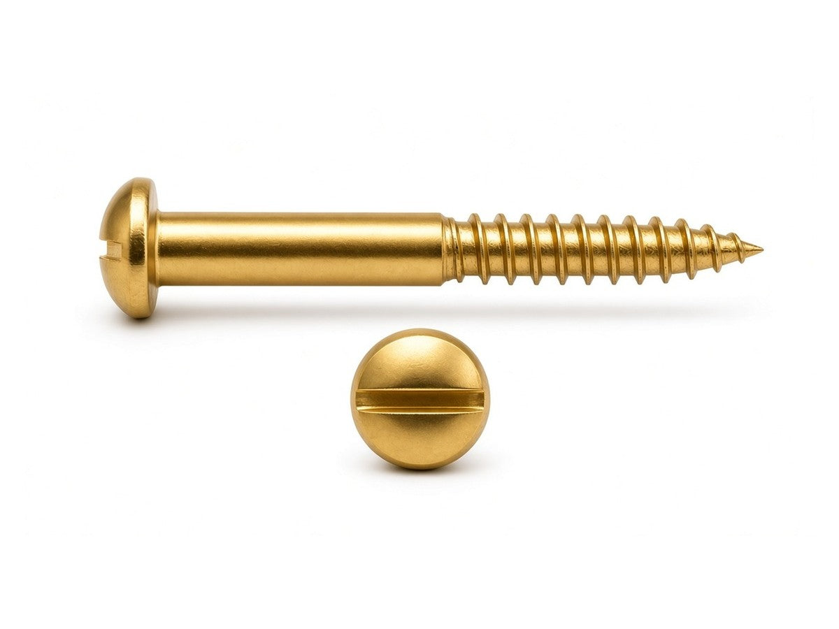 Wood Screws DIN 96/97, Brass, 2.9 mm x 12 MM