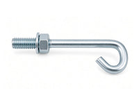 Hook Bolts, Mild Steel Grade 4.8, Zinc Plated, M6 x 50 MM