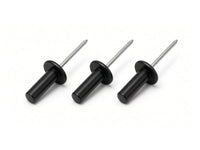 Blind Pop Rivets, Steel, Black Epoxy, Black, 4.8 mm x 15 mm