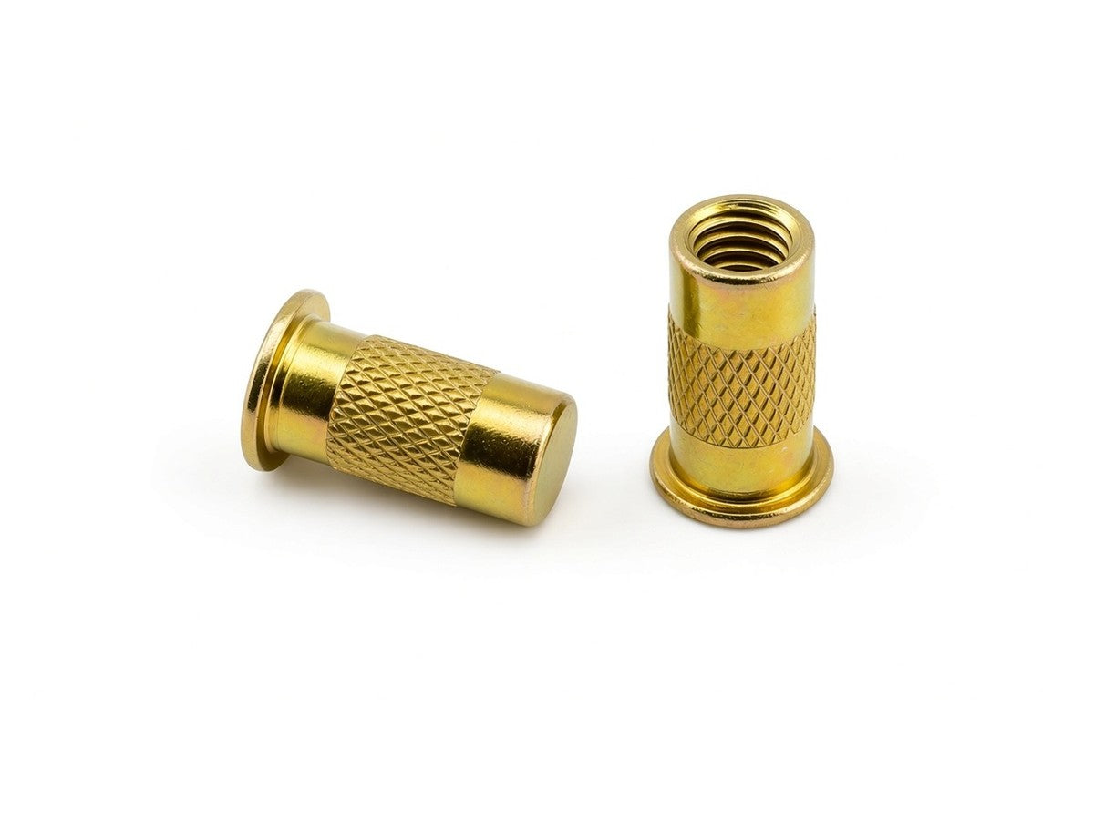 Rivet Nuts, Steel, Yellow Zinc Plated, M10