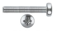 PAN HEAD POZI MACHINE SCREWS - DIN 7985(ISO 7045), STAINLESS STEEL, GRADE 18/8 - (A2) 304, M3x25 mm