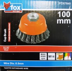 FOX TWIST KNOT WIRE WHEEL 100MM-M14